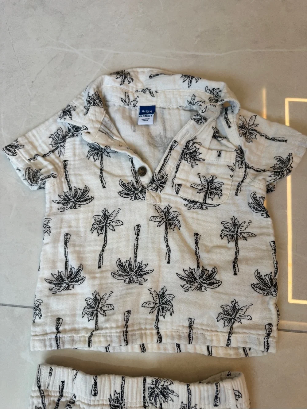 Old Navy Double-Weave Polo Shirt & Shorts Set for Baby.